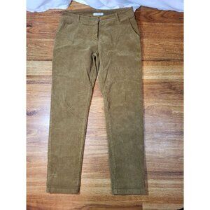Femme Fatale Size Large Brown Corduroy Pants Italy Luxury